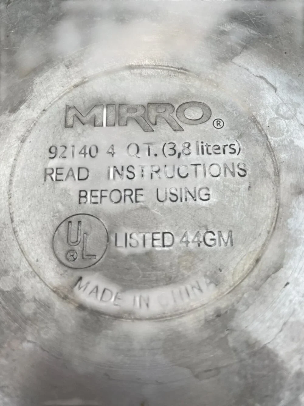 Vintage Aluminum Mirro Pressure Cooker Lid & Safety Valve 4 Qt Capacity